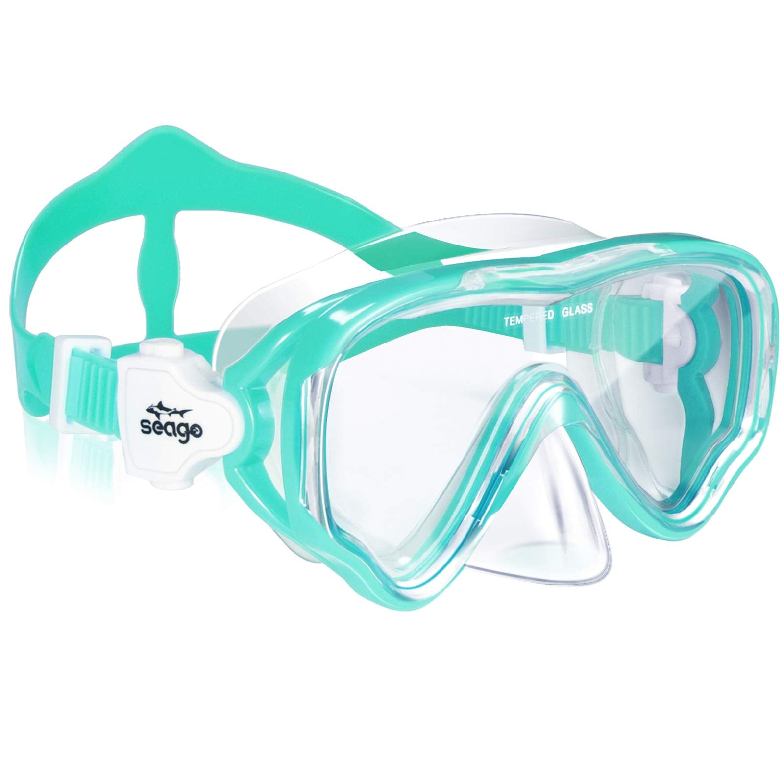 Seago Kids Swim Goggles Swimming Goggles for Kids Boys Girls Toddlers Youth 5-15 Anti-Fog 180° Clear Goggles No Leak Kids Pool Underwater Open Water Swim Goggles with Nose Cover Swimming Equipment