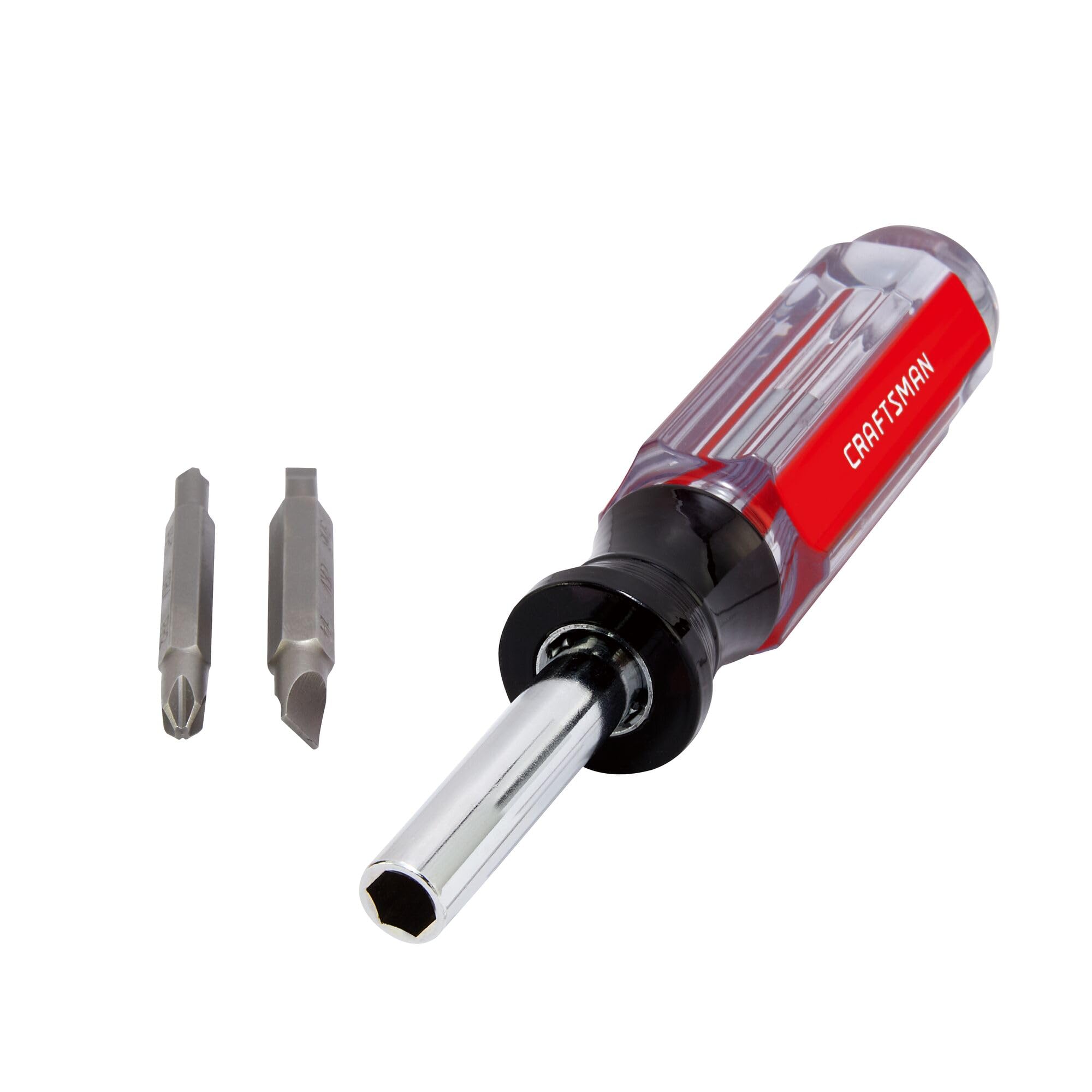 CRAFTSMAN Screwdriver Multi-Bit Set, 6 in 1, Acetate Handle (CMHT66052)