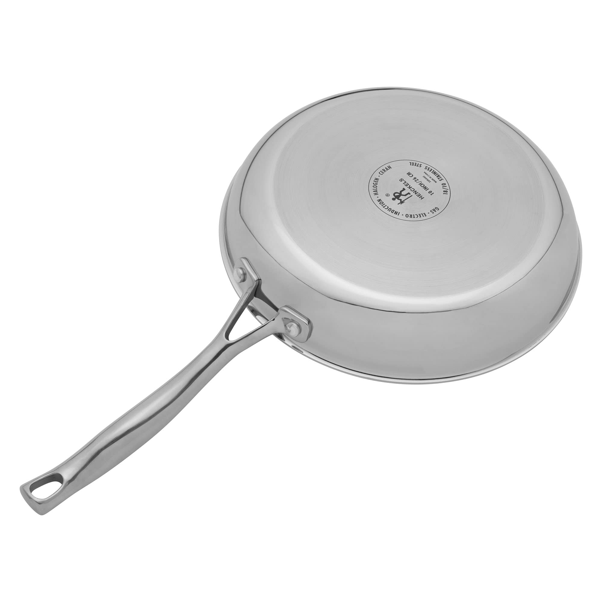 HENCKELS Clad H3 10-inch Induction Frying Pan with Lid, Stainless Steel, Durable and Easy to clean