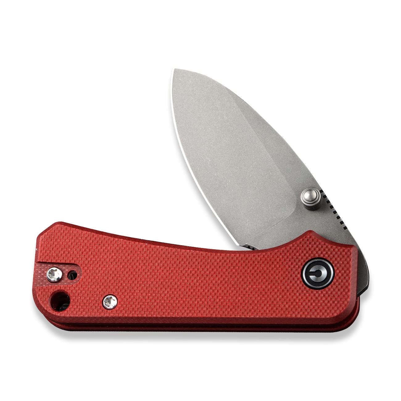 CIVIVI Baby Banter Pocket Folding Knife for EDC, 2.34" Blade Small Knife with Titanium Thumb Stud Opener C19068S-6 (Burgundy)