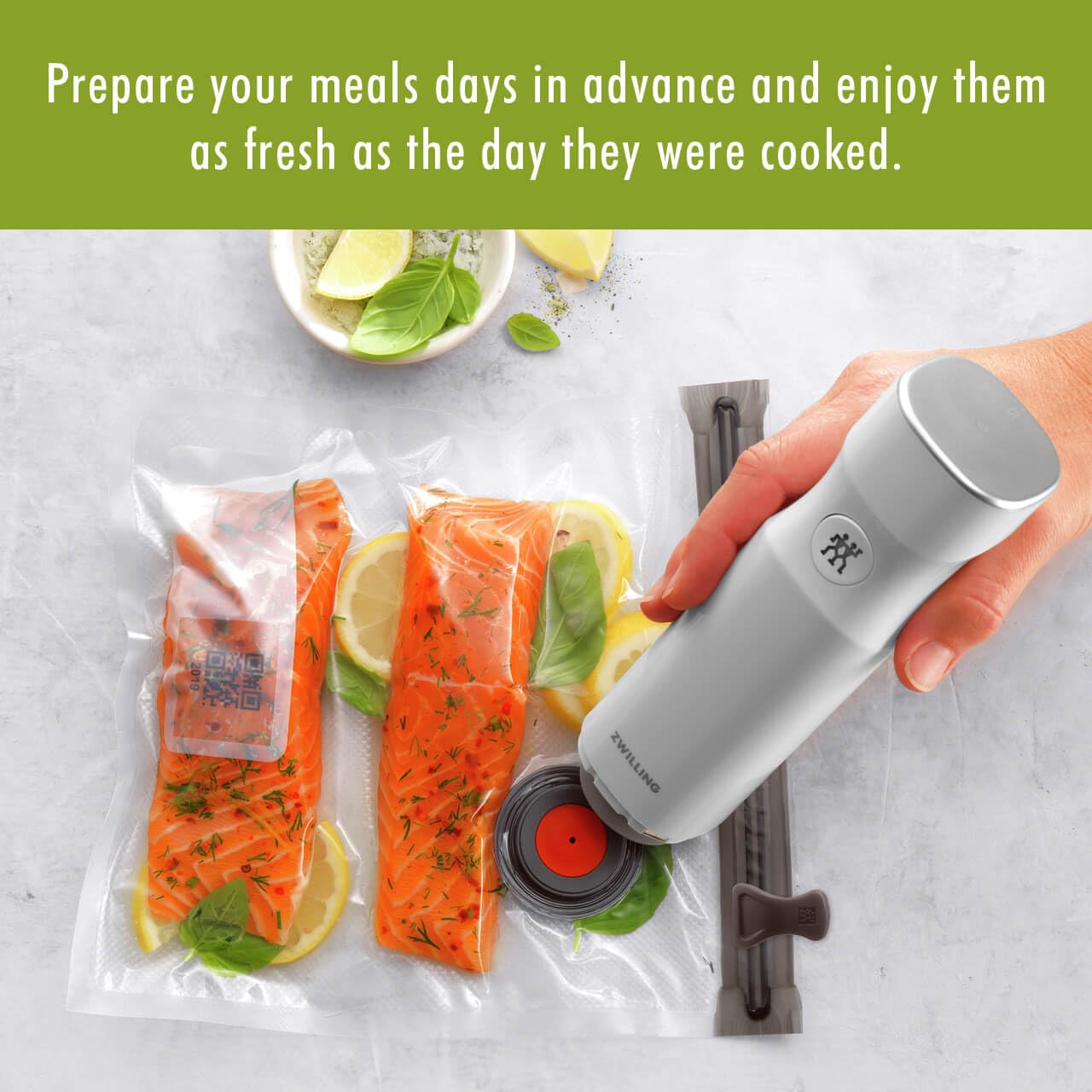 ZWILLING Fresh & Save 20-pc Vacuum Sealer Bags, Sous Vide Bags, Meal Prep - Medium
