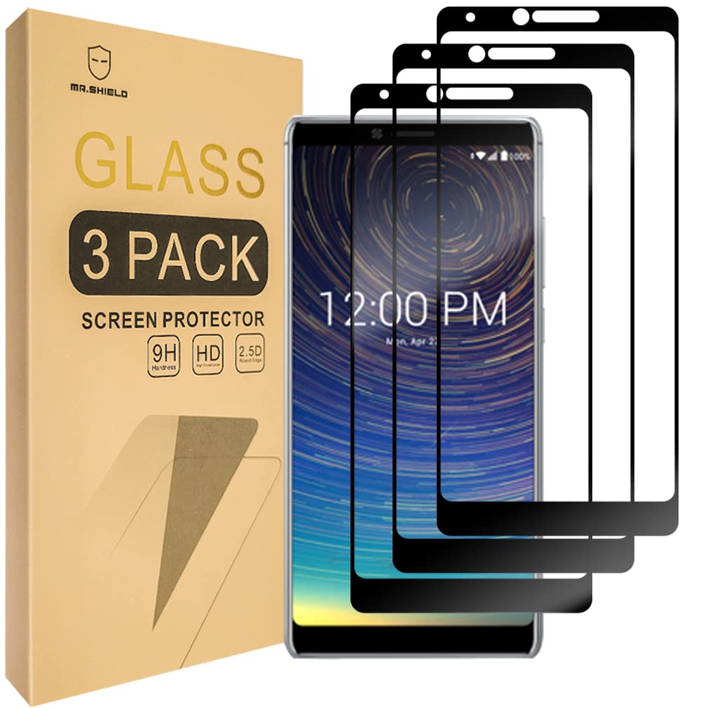 Mr.Shield [3-PACK] Designed For CoolPad Legacy [Japan Tempered Glass] [9H Hardness] [Full Cover] Screen Protector with Lifetime Replacement