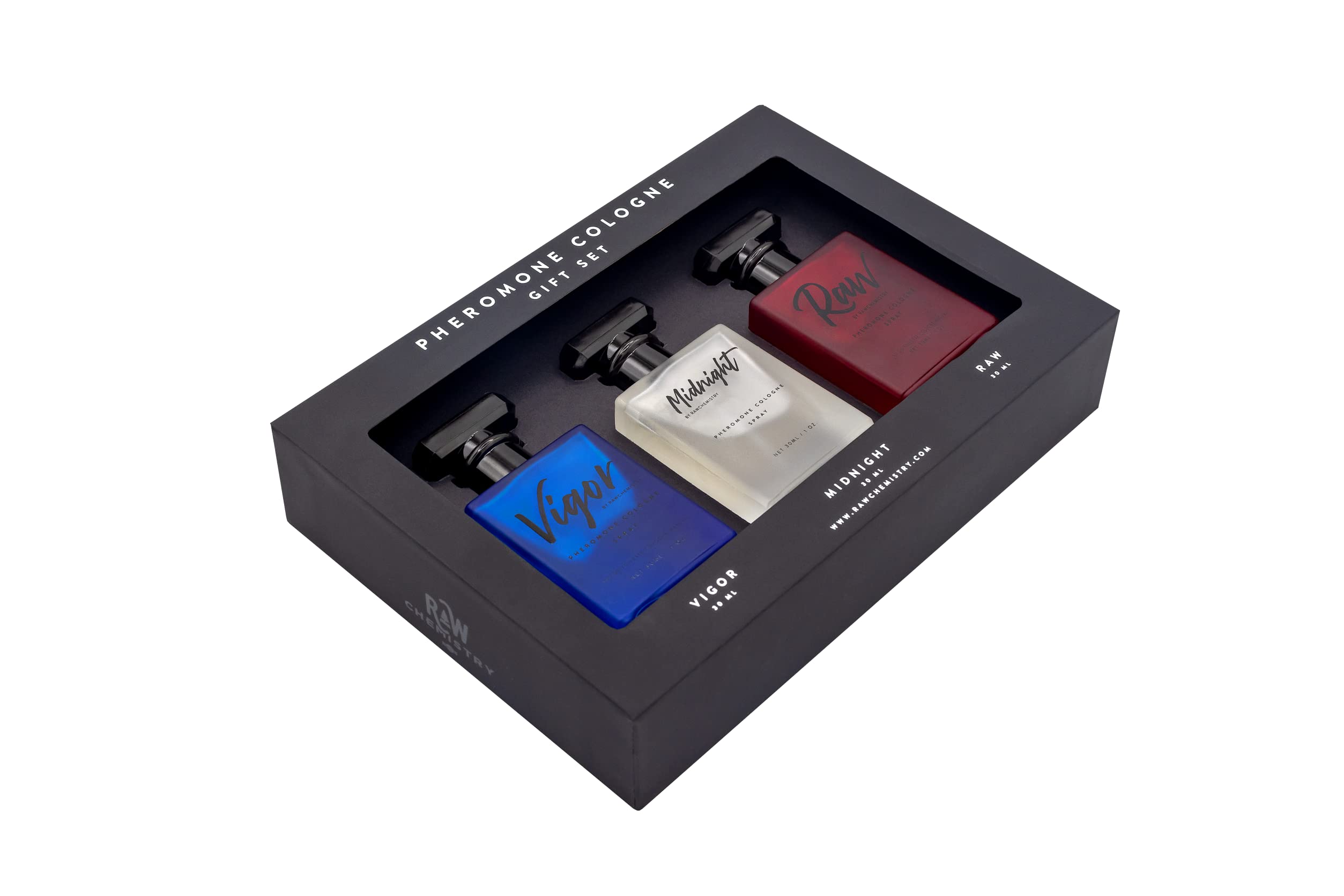 RawChemistry - A Pheromone Infused Mens Cologne Gift Set - Set of 3 Colognes