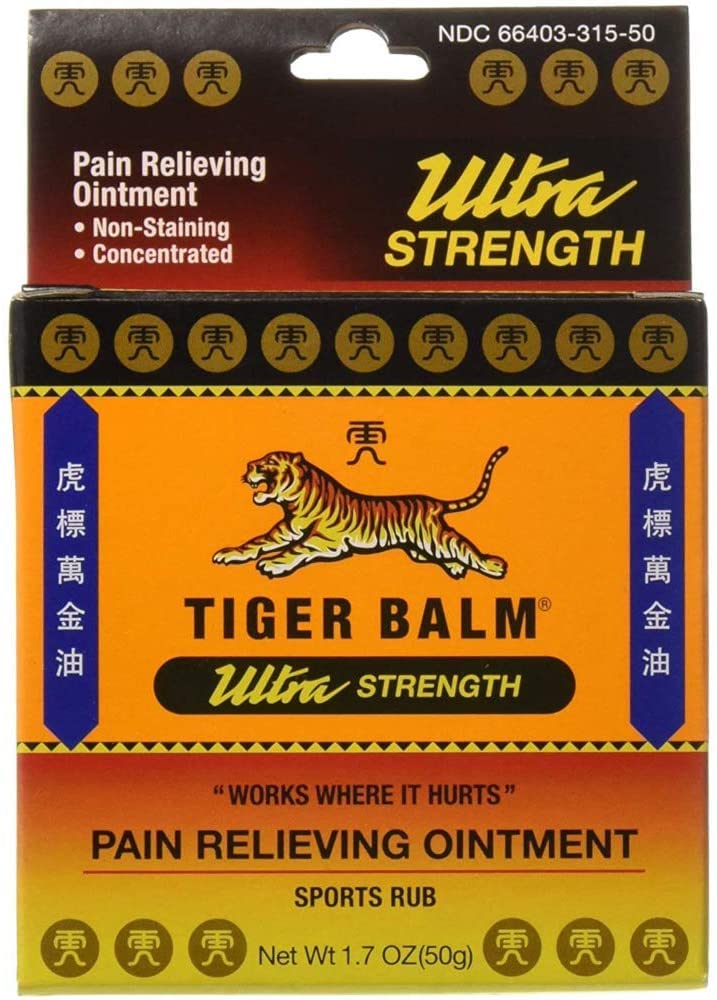 Tiger Balm Sport Rub Pain Relieving Ointment, Ultra Strength 1.70 oz (Pack of 5)