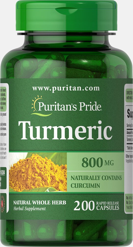 Puritan's Pride Turmeric 800 mg-200 Capsules