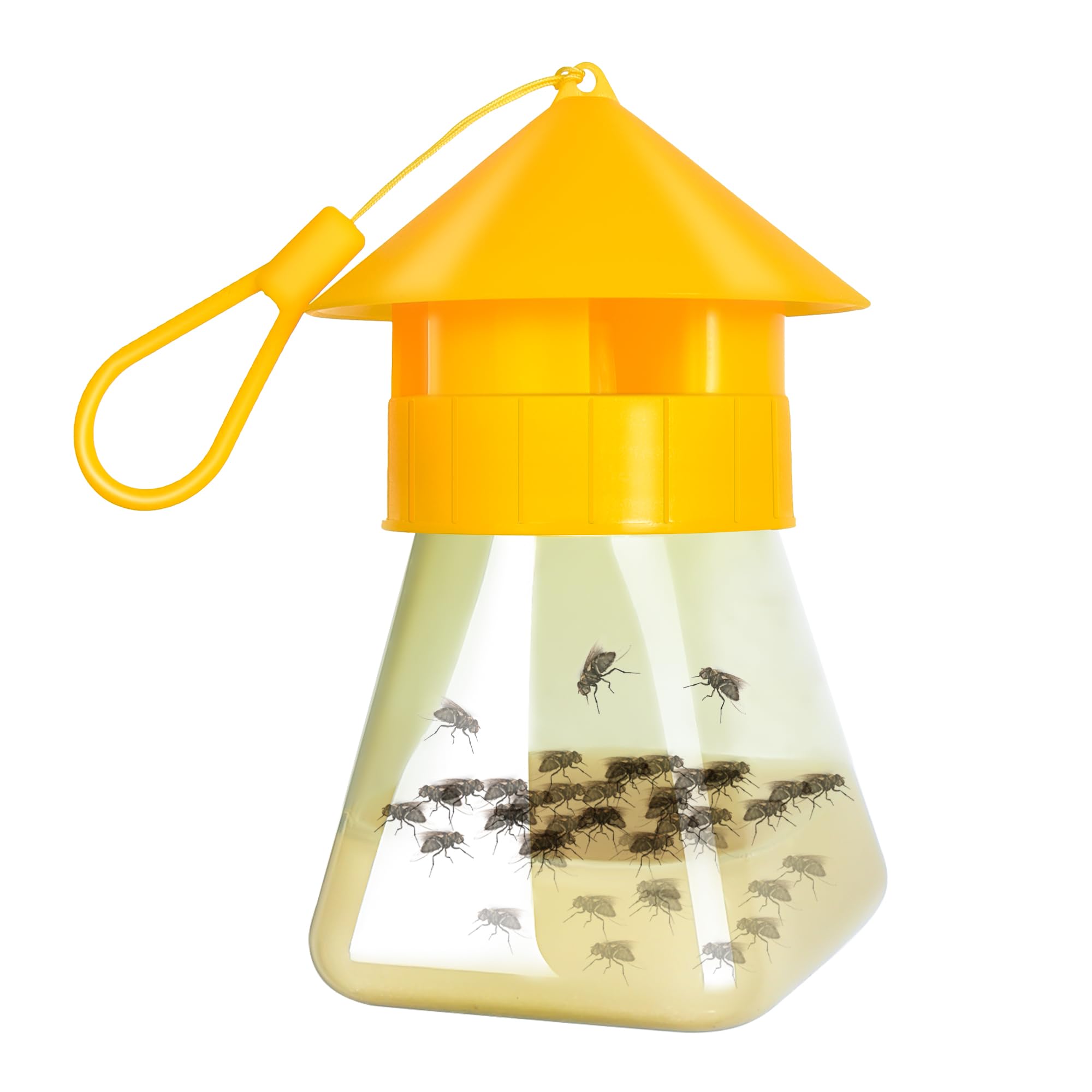 Simashts Reusable Fly Traps Orange and Refill