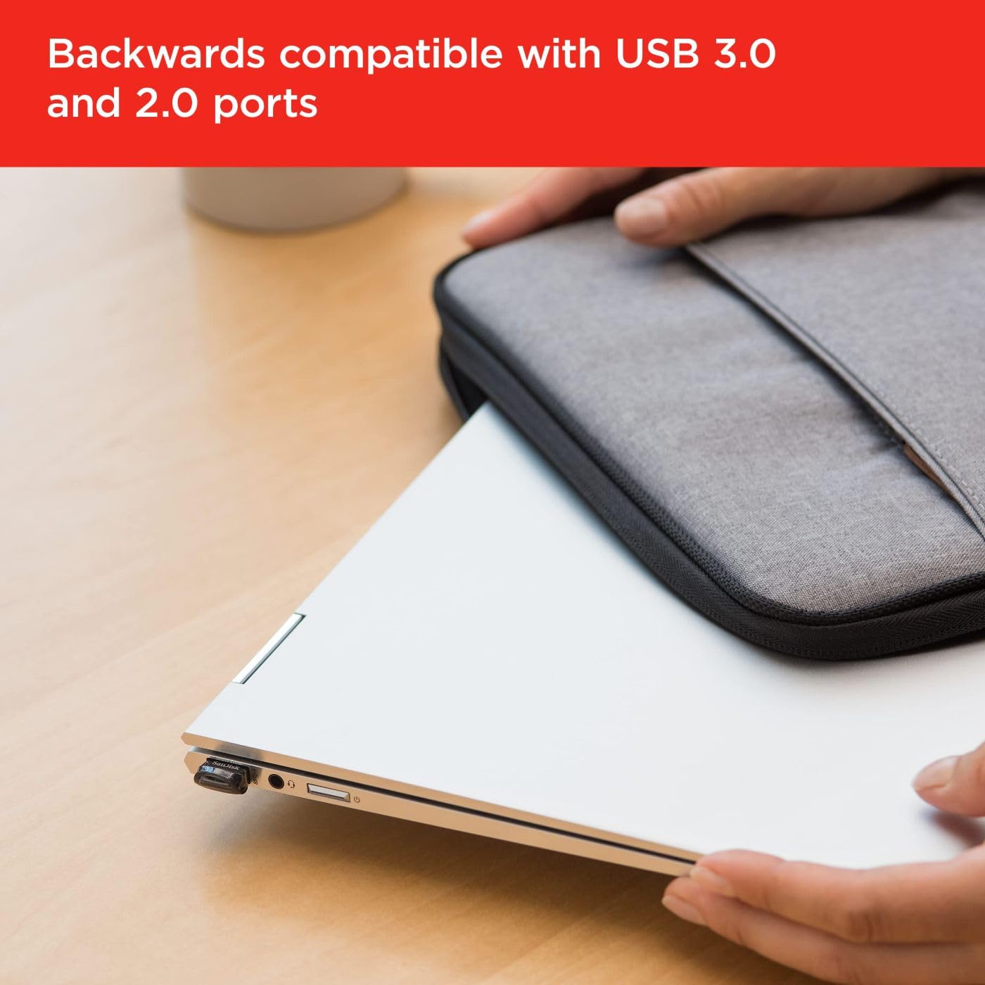 SANDISK 512GB Ultra Fit USB 3.2 Gen 1 Flash Drive - Up to 400MB/s, Plug-and-Stay Design - SDCZ430-512G-GAM46