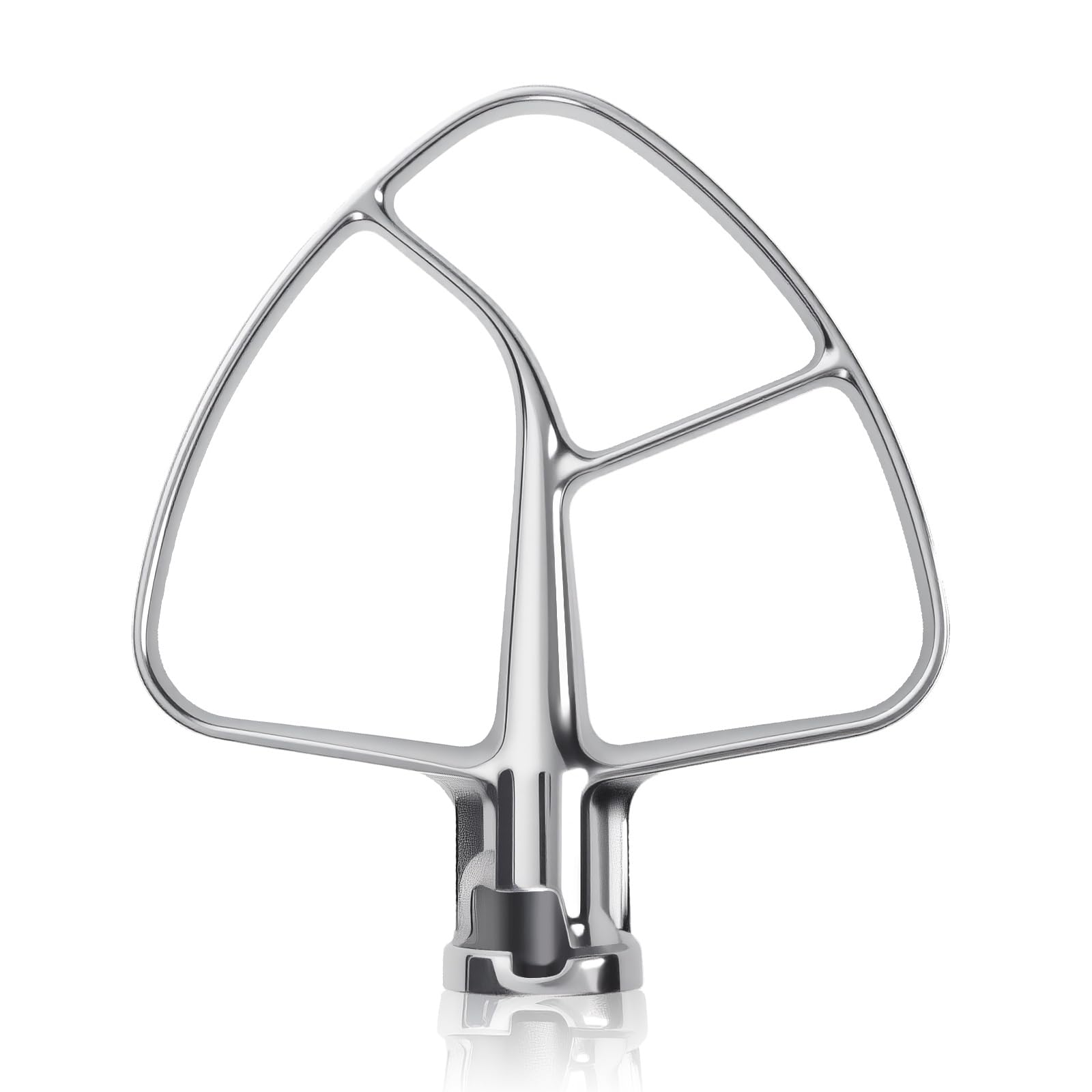 K45B Stainless Steel Flat Beater for Kitchenaid Tilt Head Stand Mixer, Polished Paddle Attachment for KitchenAid Mixer Attachments, Fits 4.5-5 Quart Models, Dishwasher Safe