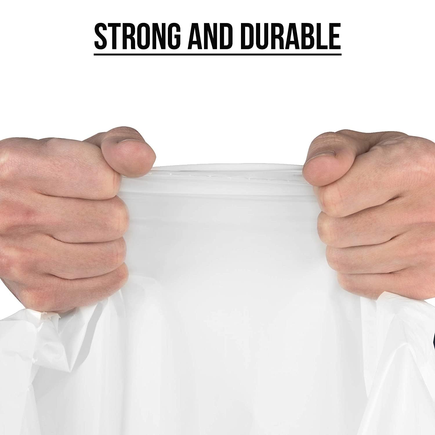 Aluf Plastics Tall Kitchen 13 Gallon Drawstring Trash Bags 0.9 MIL - (Bulk 200 Count) - 24" x 27" - Wholesale, Commercial Garbage Bags