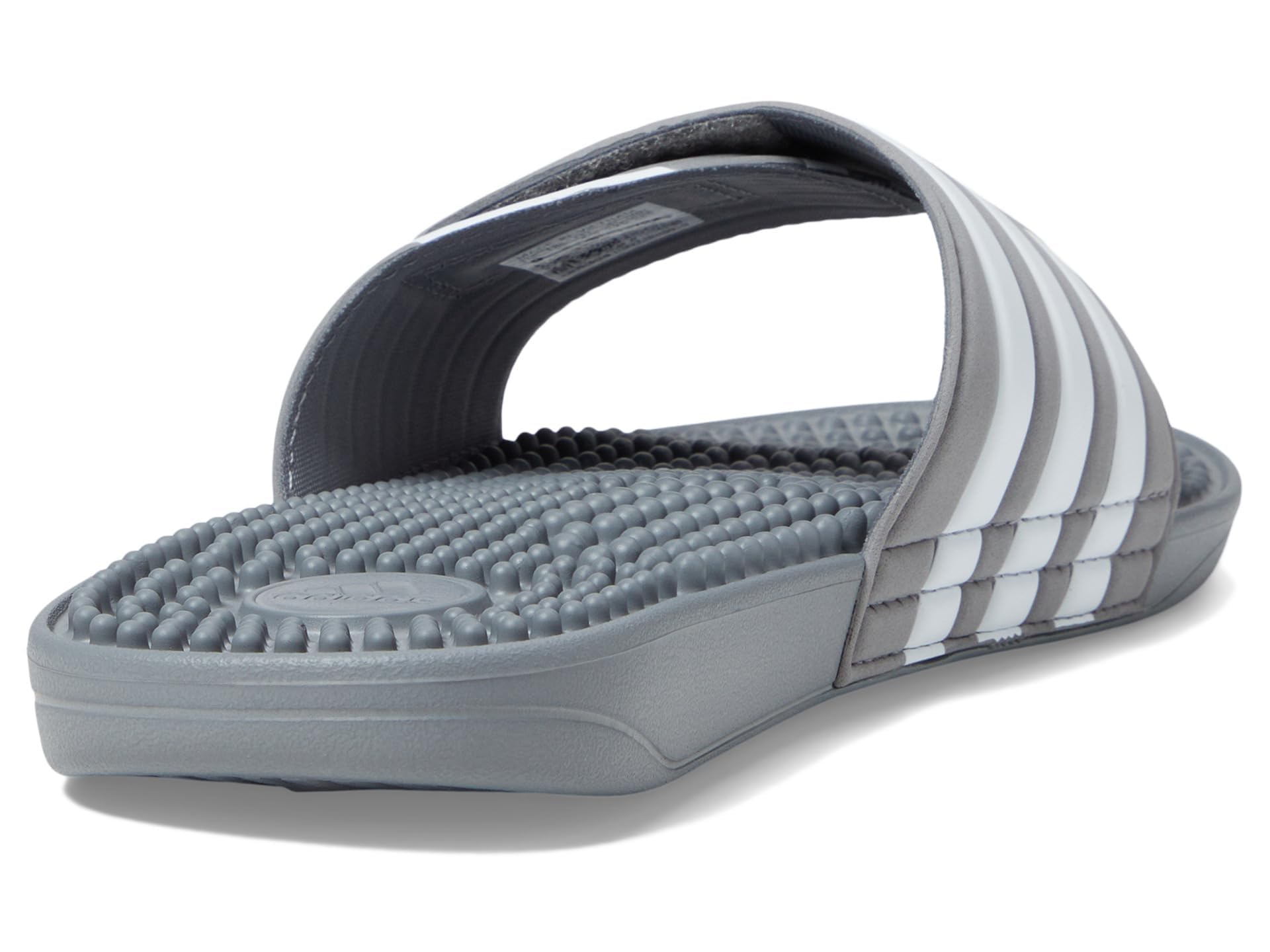 adidas Unisex Adissage Slides Sandal, Grey/White/Grey, 8 US Men