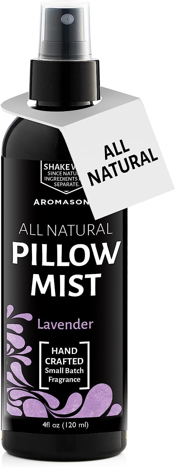 Aromasong Lavender Pillow Spray for Sleeping - All Natural Calming Linen & Bedtime Sleep Mist for Deep Sleep - Pillow Spray Aromatherapy with Botanical Essential Oils for Relaxing Stress