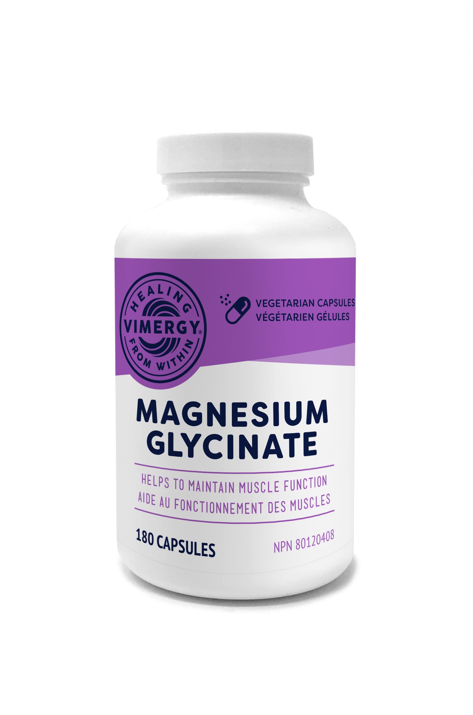 Vimergy Magnesium Glycinate, 90 Servings – with Turmeric & Ginger - Promotes Relaxation & Sleep – Supports Bone, Muscle & Heart Health - Gluten-Free, Kosher, Vegan & Paleo Friendly, Capsule