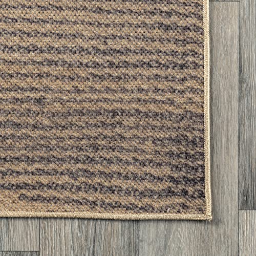 nuLOOM Dori Tribal Easy-Jute Machine Washable Accent Rug, 3x5, Natural