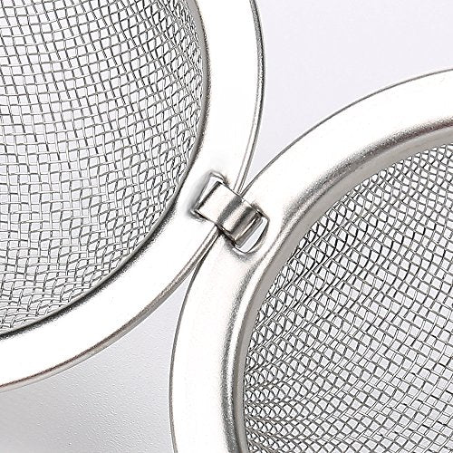 Siasky 2PCS Stainless Steel Mesh Tea Infuser, 2.1 Inch Tea Ball, Strainer Tea Diffuser, Steeper for Filtering Tea