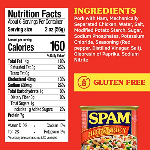 Spam Hot & Spicy, 12 Ounce Can