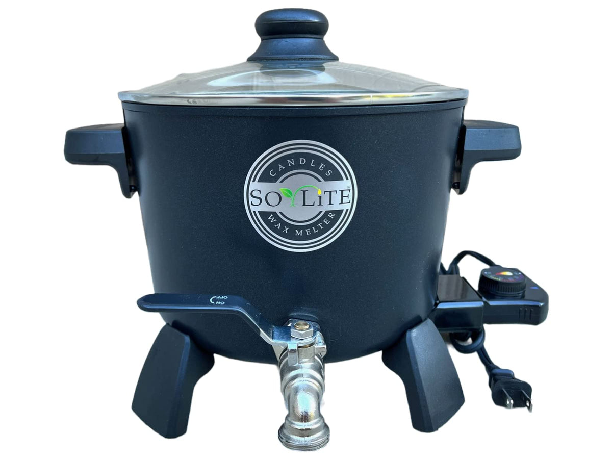 Wax Melter for Candle Making, Holds Approximately 7 Qts Or 14 Lbs of Melted Wax, Wax Melter Has Easy Pour Valve, by Soylite Candles