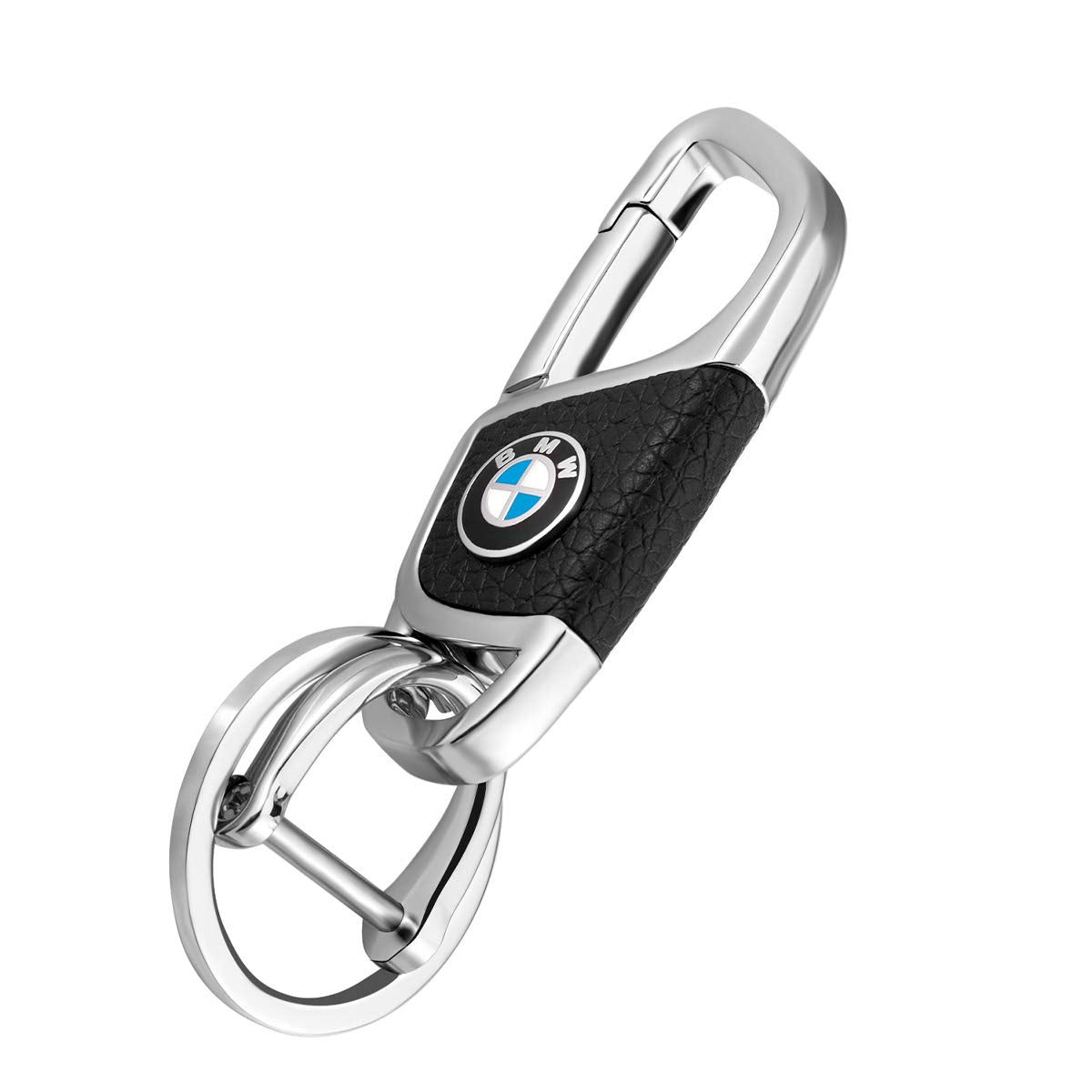 Car Keychain Replacement for BMW Keyring, Car Fob Key Keychain Holder and Anti-Lost D-Ring for Men Women