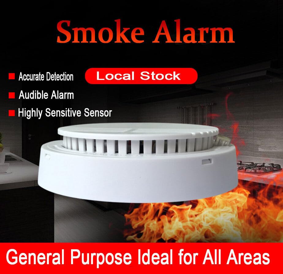 Smoke alarm-detectors are used in household kitchens or offices to detect gas alarms (2-pack)