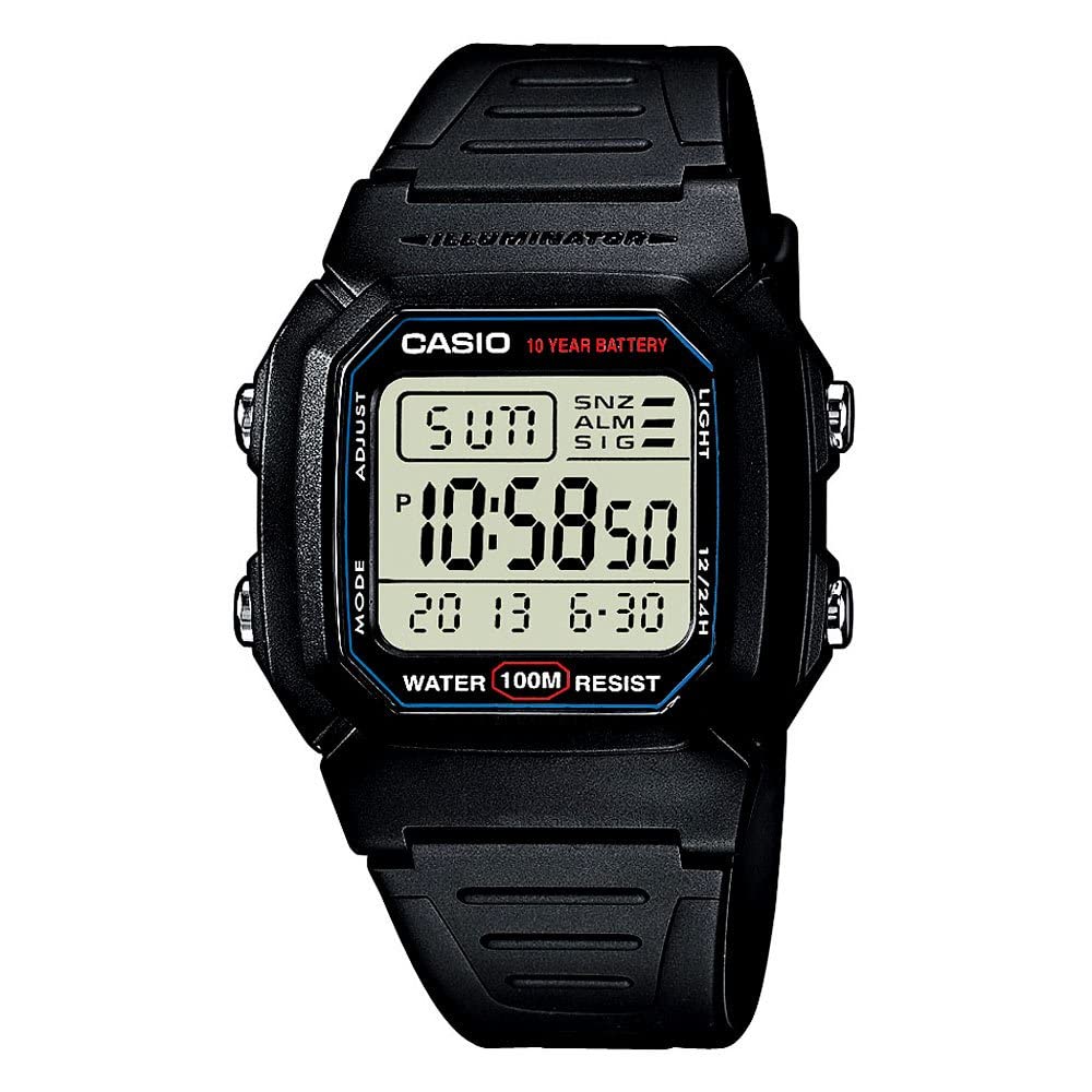 Casio Men's W800H-1AV Classic Sport Watch with Black Band