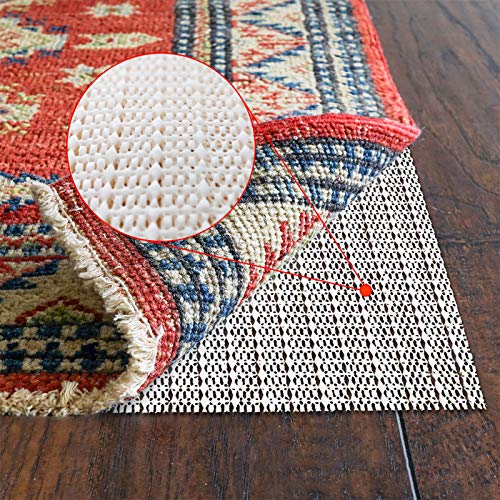 Rug Pads for Hardwood Floors, Non Slip Carpet Pad, 5 * 7FT Provides Protection and Cushion, Keep Your Rugs Safe and in Place, Thickened