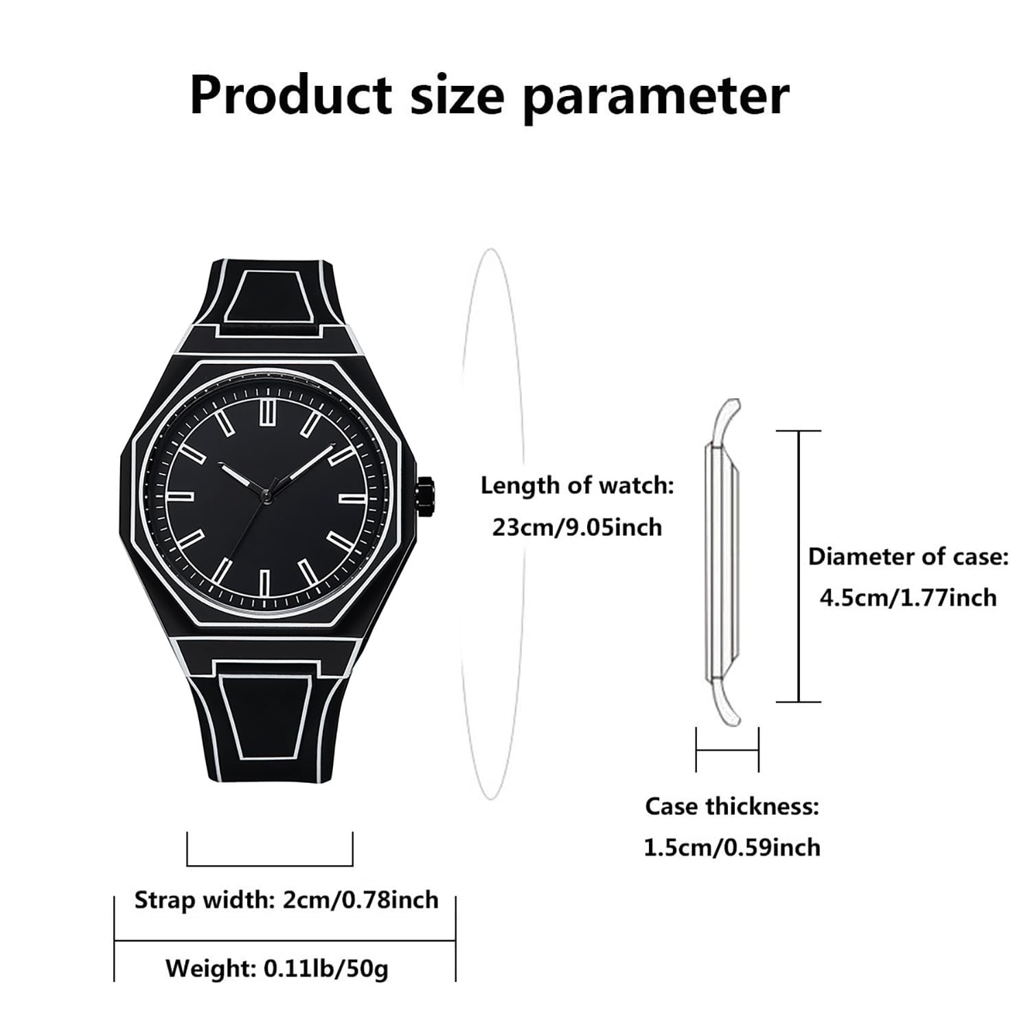 BESTKANG Anime Series Themed Watch, Minimalist Analog Quartz Watch with Artistic Dial and Soft Silicone Strap, Unique Gift for Anime Fans