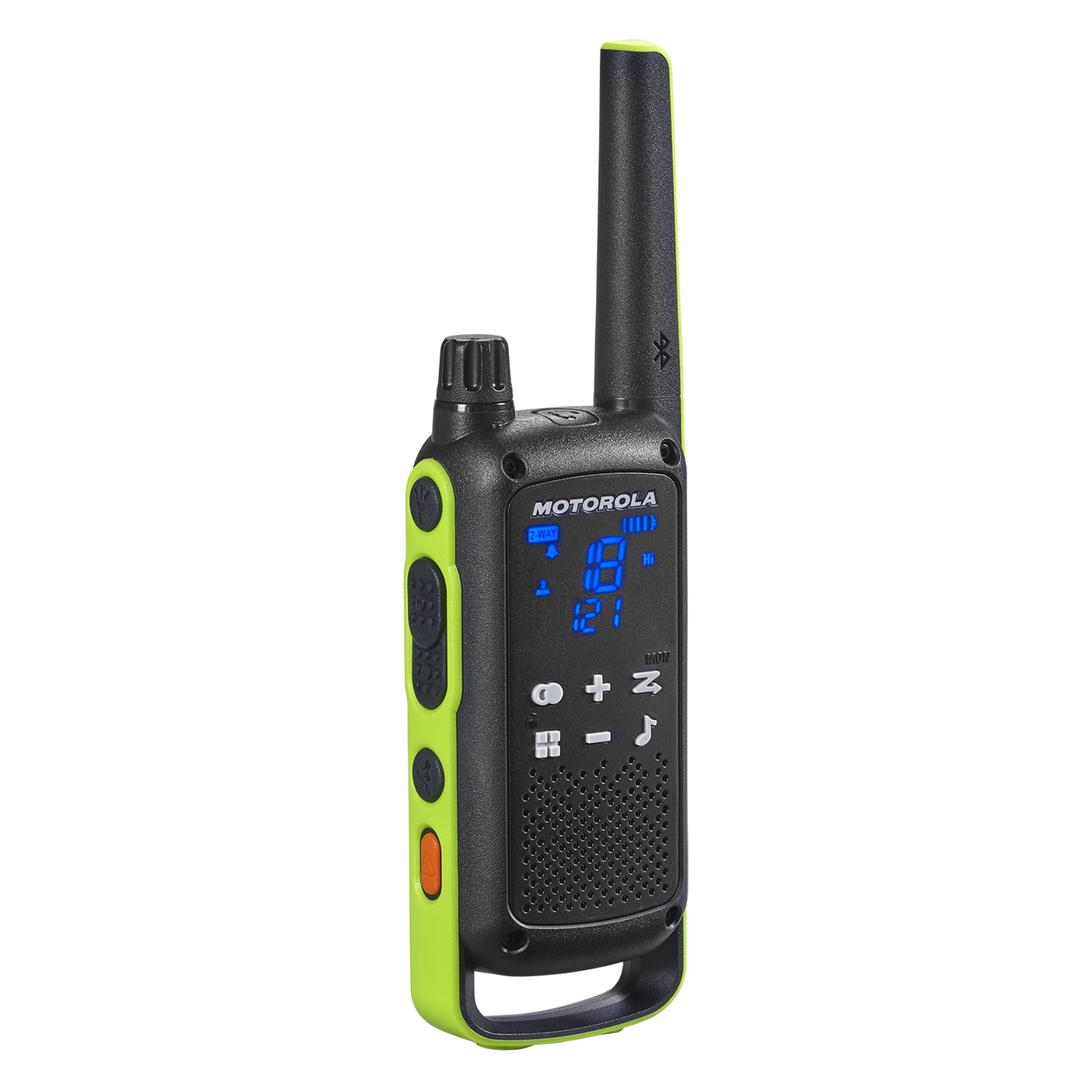 Motorola Solutions T803 Two-Way Radio 35 mi. Bluetooth w/Charging Dock 2-Pack (Lime Green)