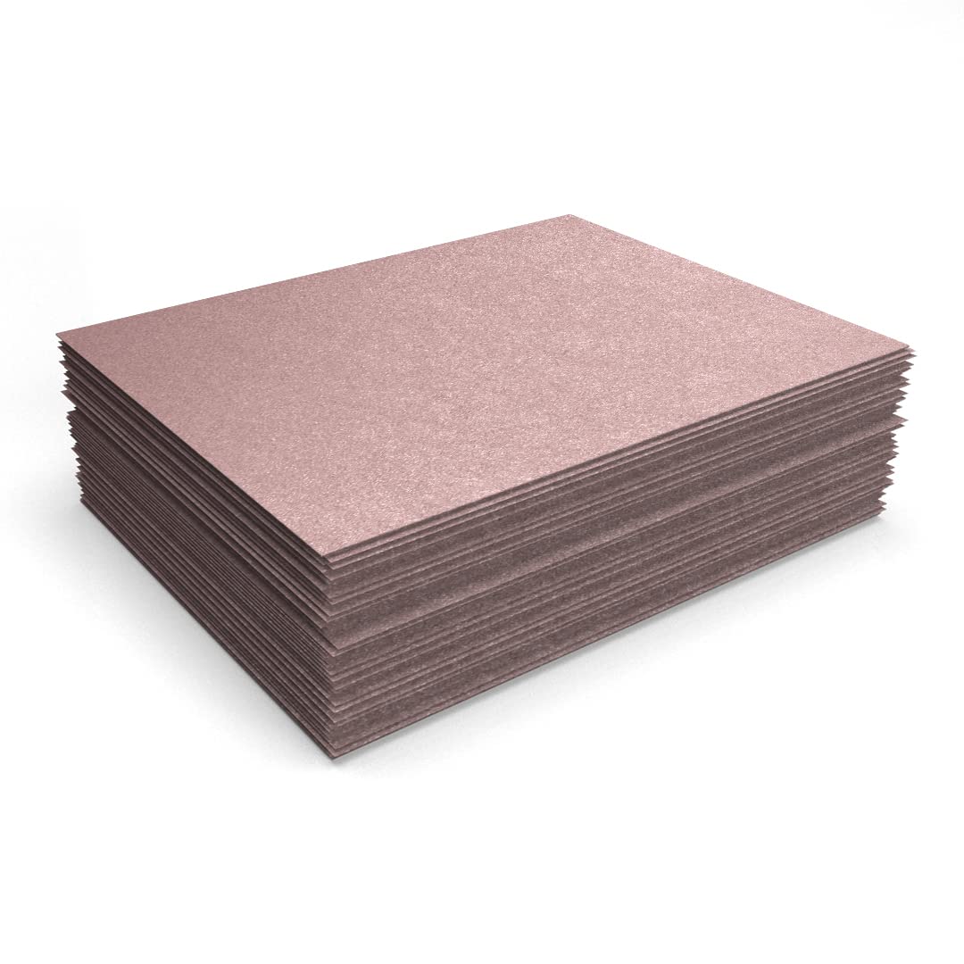 LUXPaper 8.5" x 11" Cardstock | Letter Size | Misty Rose Metallic - Sirio Pearl | 111lb. Cover | 50 Qty