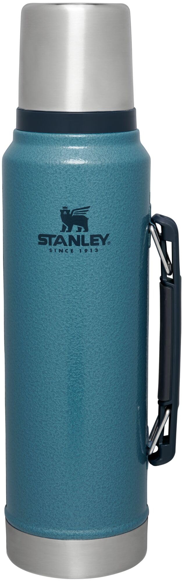 Stanley Classic Vacuum Insulated Wide Mouth Bottle - Hammertone Lake - BPA-Free 18/8 Stainless Steel Thermos for Cold & Hot Beverages - 1.1 QT
