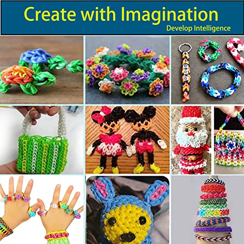 XYTLAX Rubber Band Bracelet Kit, Loom Making Kit for Girl, Loom Bands Refill Kits for Children Boy Girls Gift DIY Friendship Bracelets- Christmas Holiday Gifts