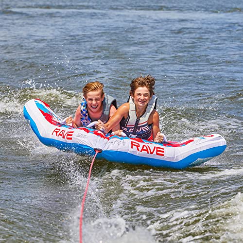 RAVE Sports Mambo Boat Towable Tube - Inflatable Boating Tube for 1-3 Riders