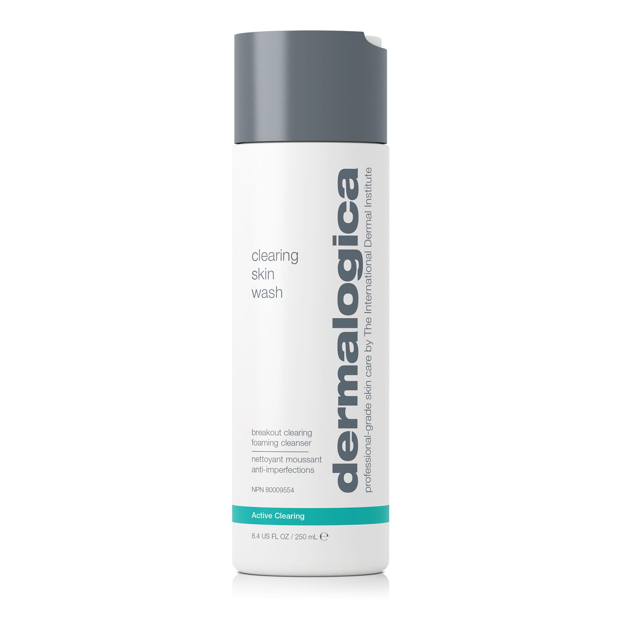 Dermalogica Clearing Skin Wash (8.4 Fl Oz) Anti-Aging Acne Face Wash - Natural Breakout Clearing Foam with Salicylic Acid and Tea Tree Oil
