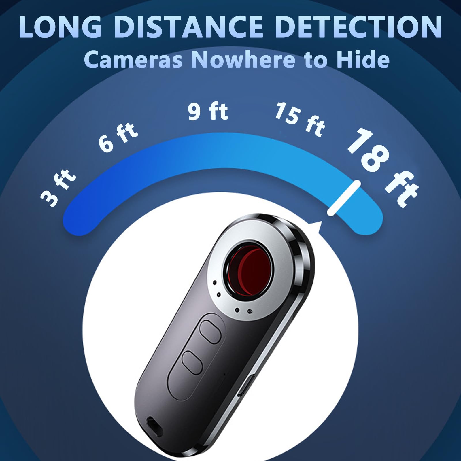 Hidden-Camera-Detectors KIKIJANE Anti-spy Hidden Devices Cameras Bug Detector Anti-thief Eavesdropping Devices Finder RF Scanner Wireless Signal Detector Camera Finder for Travel Home Hotel Airbnb Car