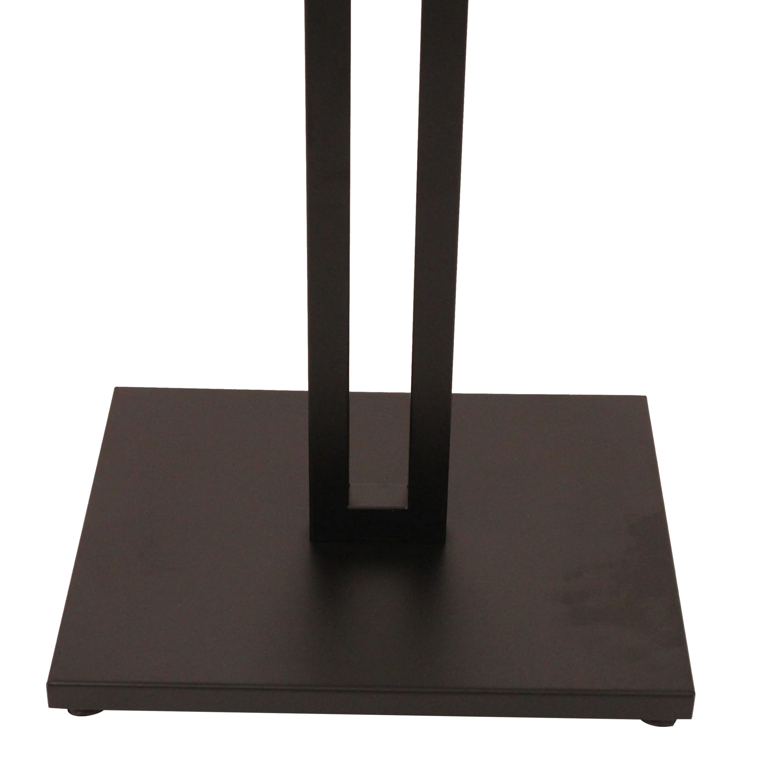 SSWBasics Black 2-Way Adjustable Clothing Rack with Straight Arms and Chrome Accents - Adjustable From 48" to 72" - Great for Retail, Restaurants, and Home Storage