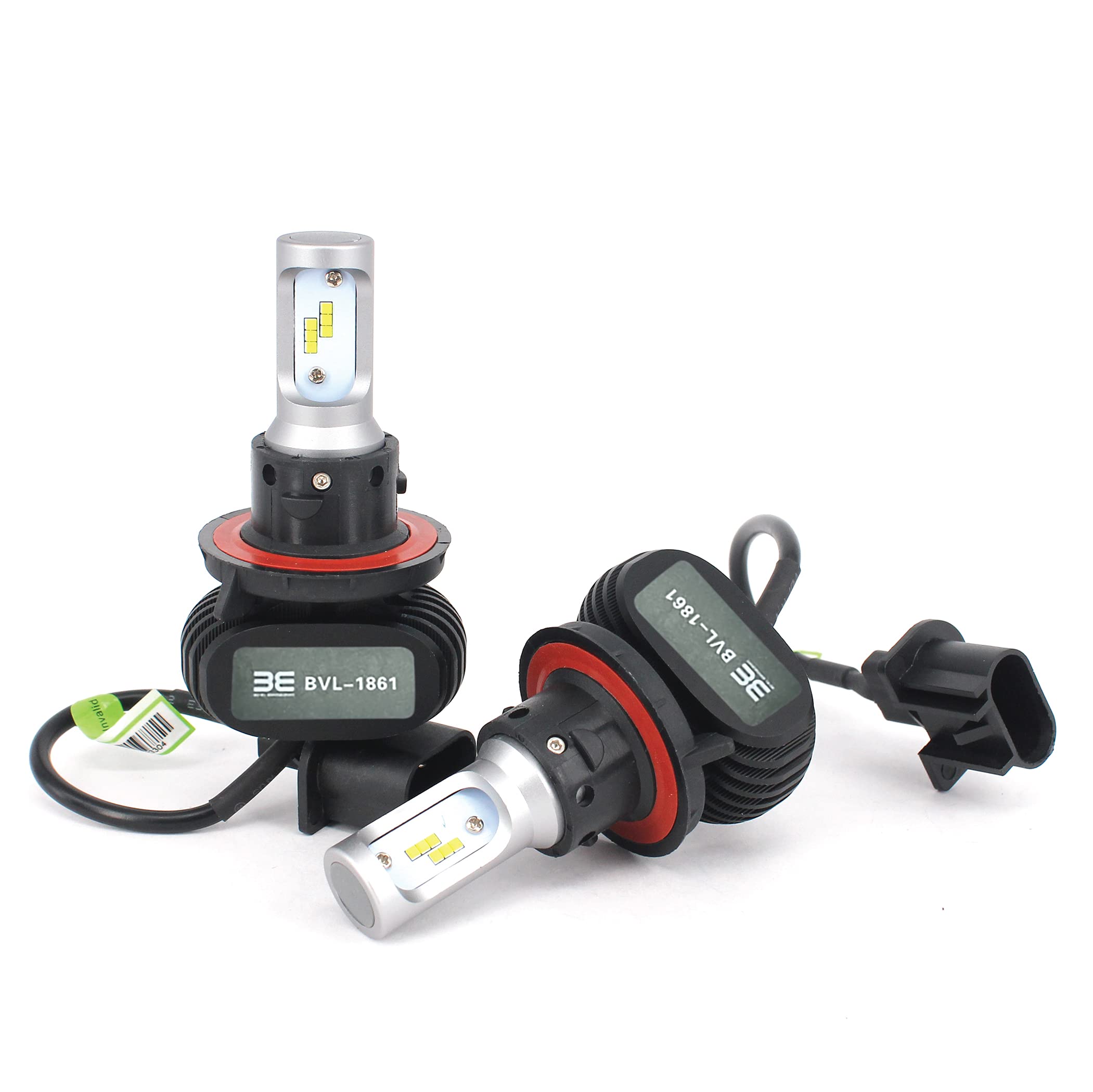 Bevel Engineering Premium LED Upgrade Kit - H13/9008 LED Headlight Kit - Compatible with Polaris - Ranger - RZR General – 2 Pack Low and High Beam Lamp Set – Fan Less 4000LM LED Replacement Bulb Kit