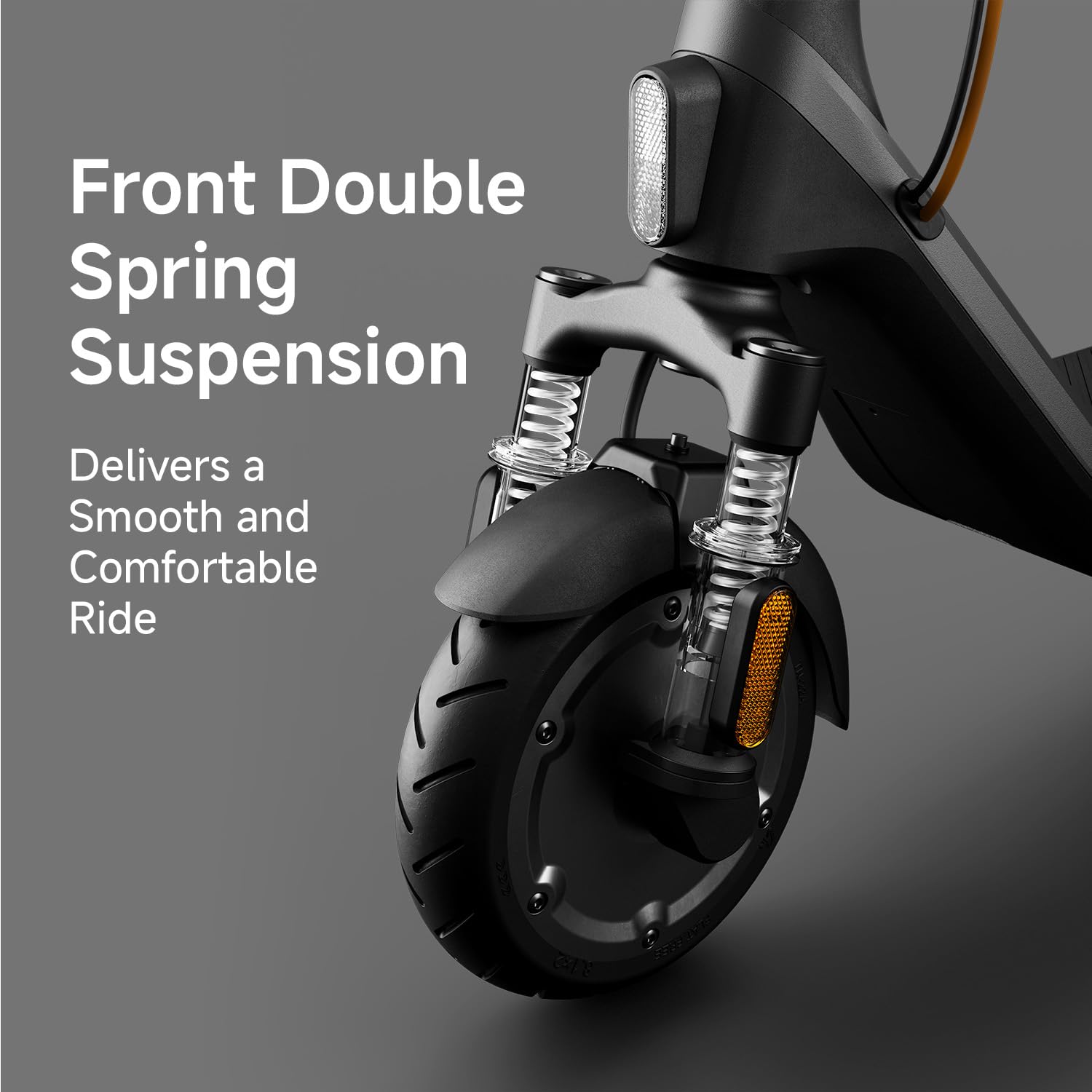 Segway Ninebot E2 Plus II Electric Scooter, 15.5 MPH, 16 Miles Max Range, Front Suspension, 8.1" Shock-Absorbing Tires, Dual Brakes, Scooter for Adults, UL-2272 2271 Certified