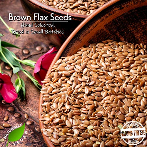 GERBS Raw Brown Flax Seeds 2 LBS. Premium Grade | Freshly Harvested & Packaged in Resealable Bulk Bag | Non-GMO, Keto & Paleo Cleared |High in omega-3 fatty acids & Fiber| Gluten Peanut Free