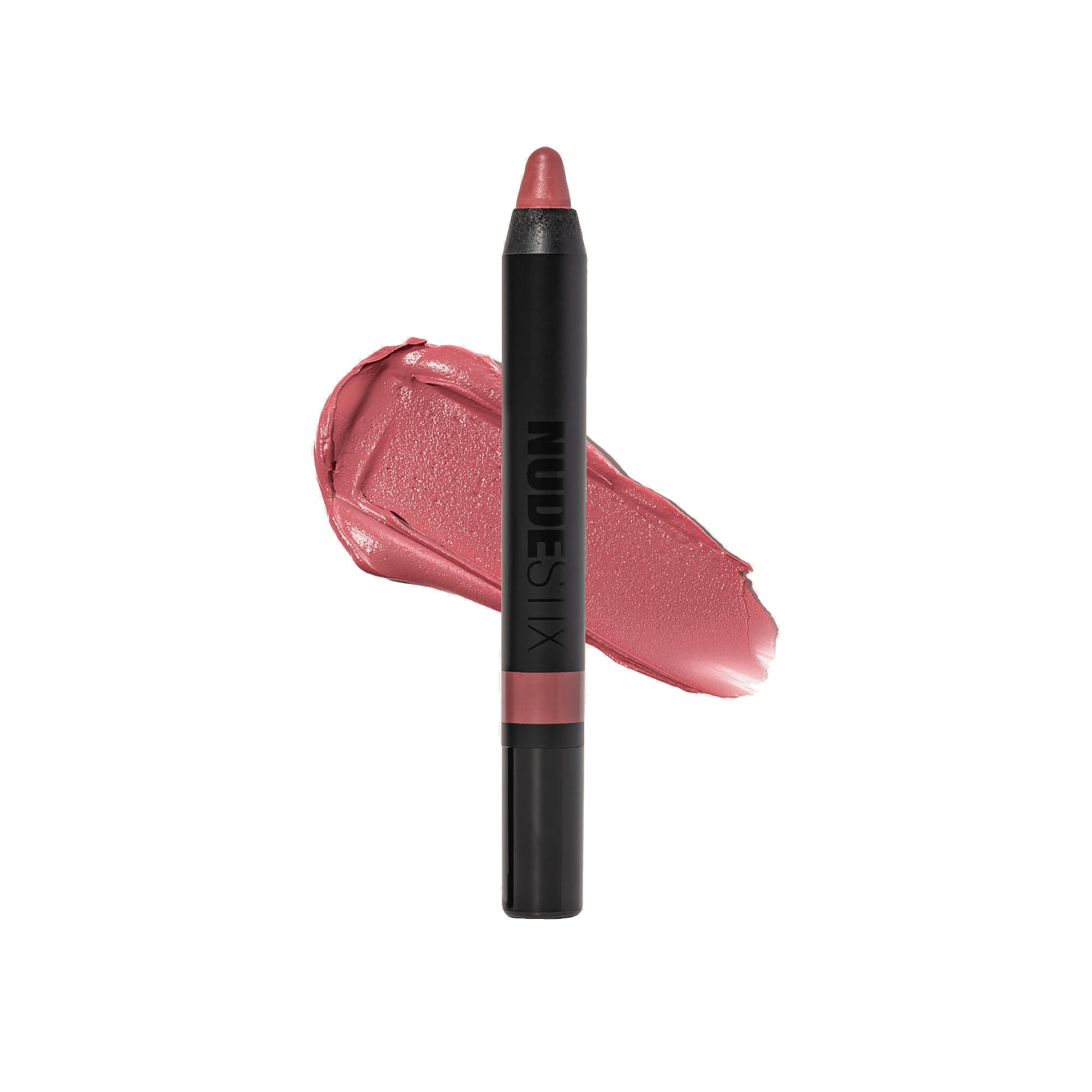 Nudestix Intense Matte Lip + Cheek Pencil, Lipstick + Lip Liner + Cheek Blush Tint, Multi Use Makeup for Long Lasting Color, Smooth Coverage, Shade: Sweet Cheeks