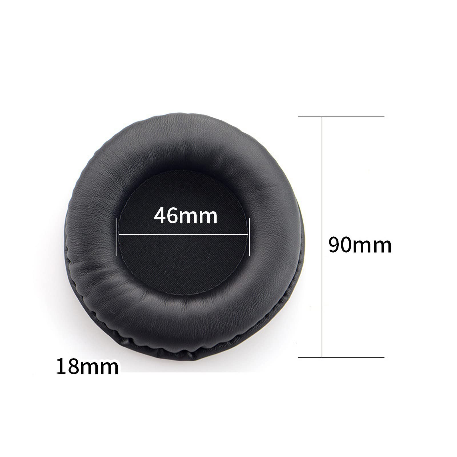 MDR-V700 Earpads Replacement Protein Leather Ear Pads Cushions Cover Repair Parts Compatible with Sony MDR-V700 V700DJ Z700 V500 NS-WHP314 HDJ2000 DJ DN-HP1000 HARX300 ProDJ100 Headphones (Black)