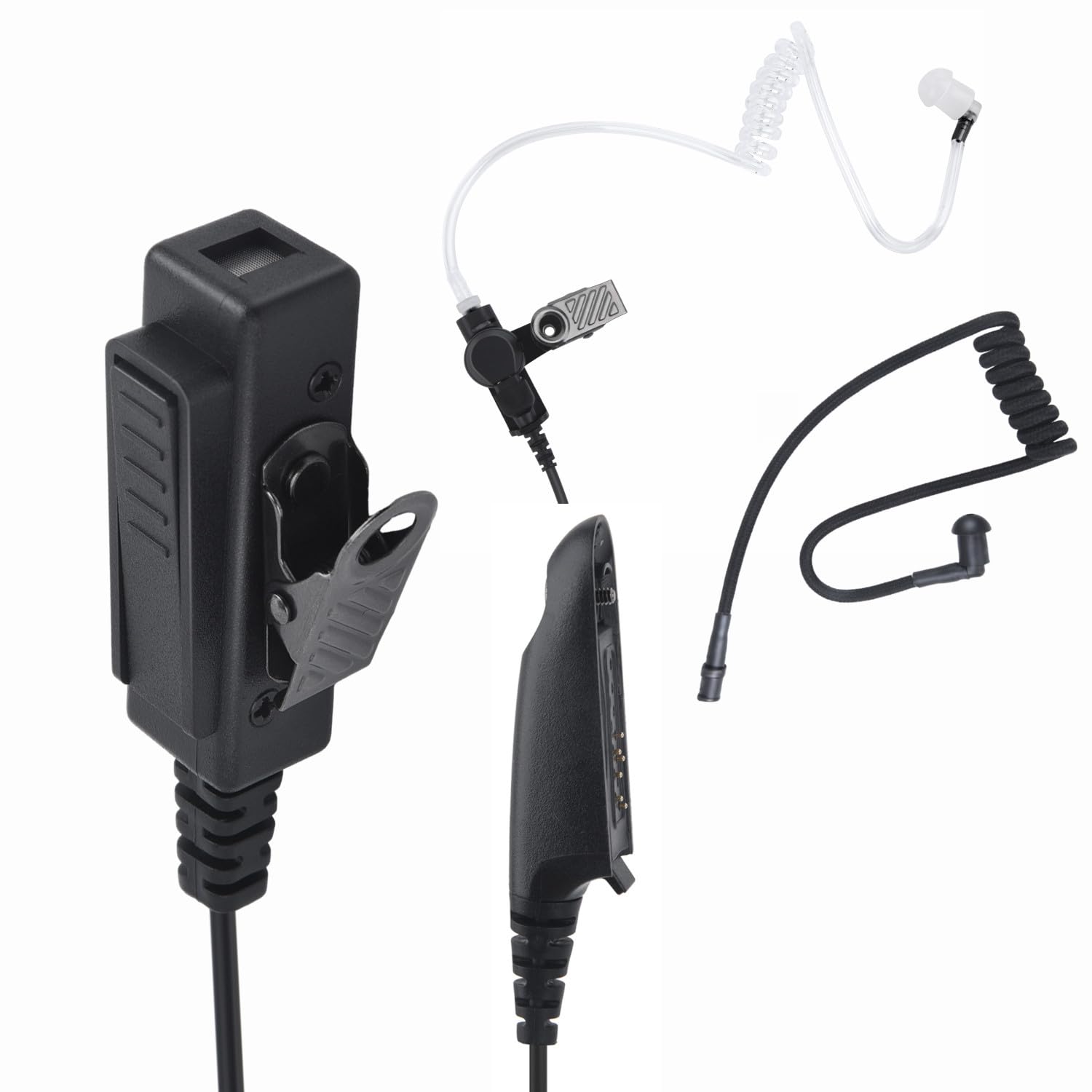 stdgove Radio Accessories Ear Piece Mic Ptt Earpiece Microphone Headset Earphone Audífonos for Motorola ht750 ht1250 ht1250ls ht 750 1250 gp328 gp340 mtx 1500 mtx9250 pr860(Acoustic Tube)