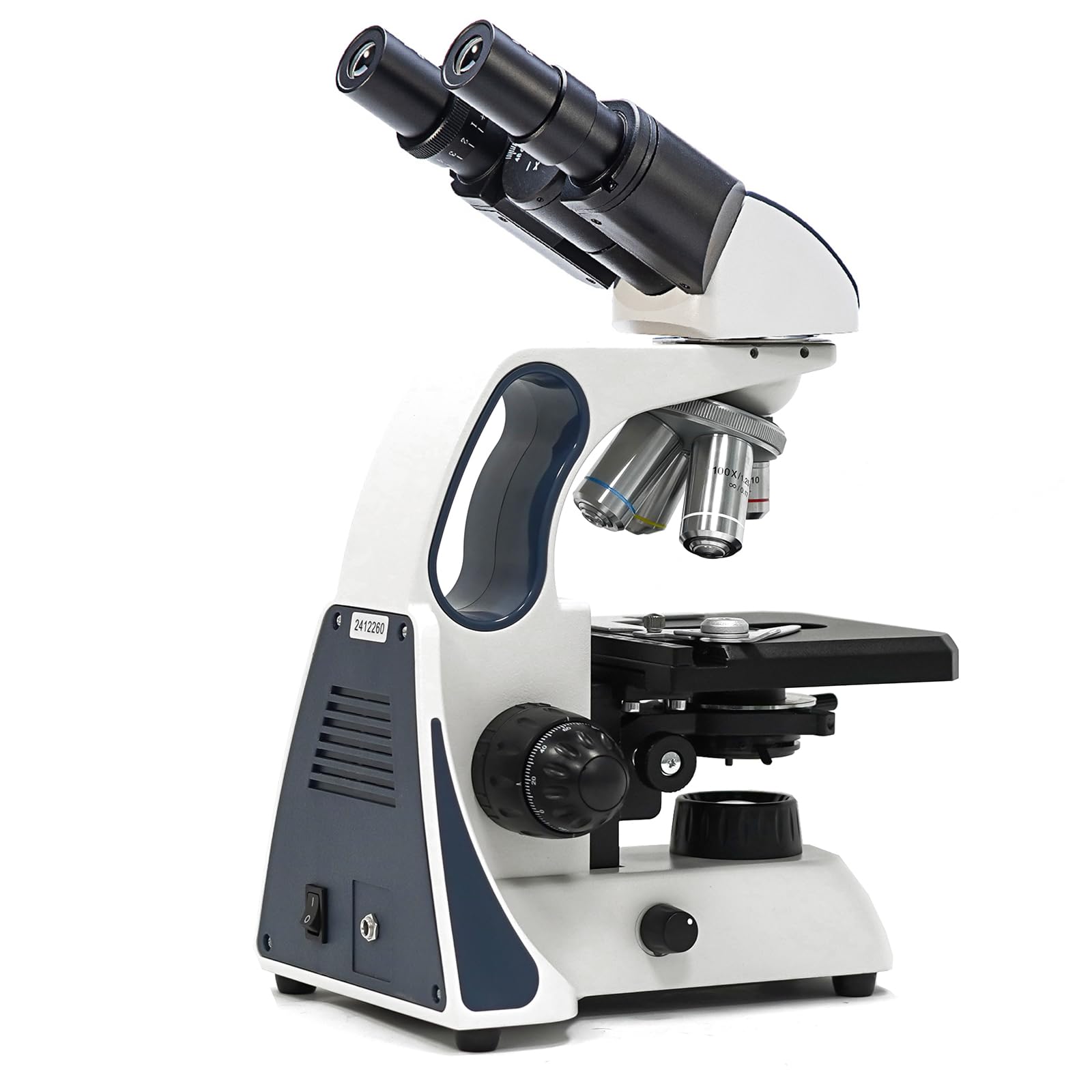 Swift SW400 Compound Binocular Microscope, 40X-2500X Magnification, Infinity Optical System, Wide-Field 10X/25X Eyepieces, Ultra-Precise Focusing, Mechanical Stage, Research-Grade Lab Microscope