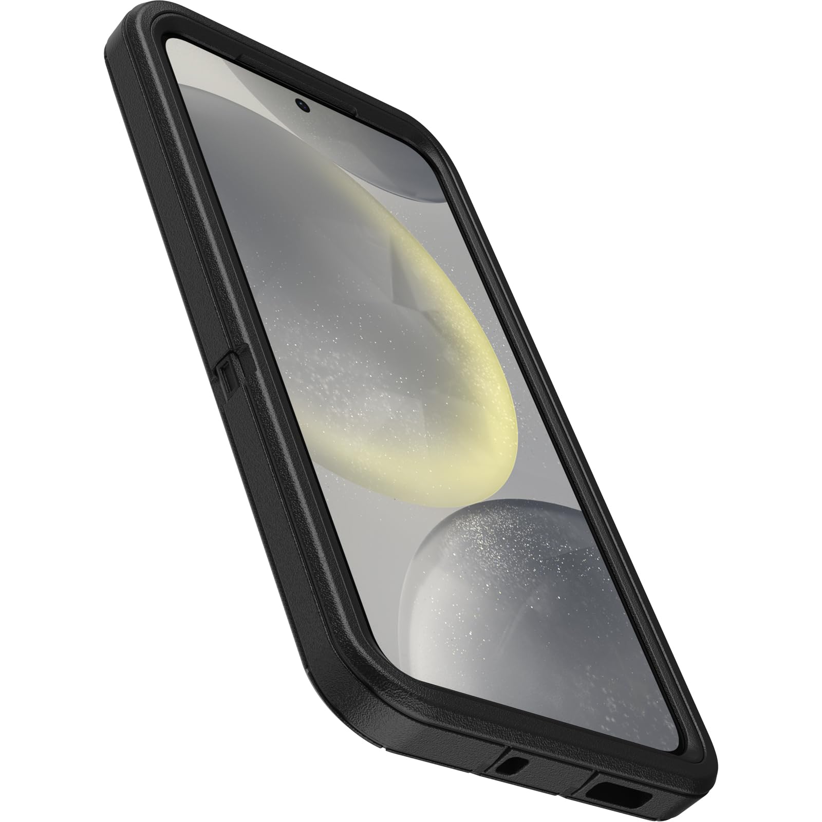 OtterBox Samsung Galaxy S24 Defender Series Case - Single Unit Ships in Polybag, Ideal for Business Customers - Black, Rugged & Durable, with Port Protection, Includes Holster Clip Kickstand