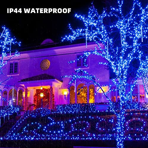 TW SHINE Halloween Lights, 200 LED 66FT Outdoor Halloween Lights Plug in with 8 Modes, Waterproof Christmas Lights Outdoor, Indoor Decorations for Party Yard Haunted House Decor, Purple