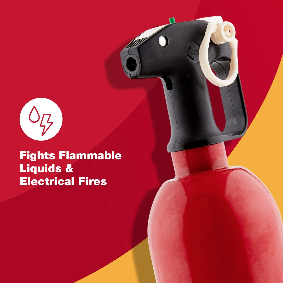 FIRST ALERT AUTO5 Car Fire Extinguisher, FESA5, UL RATED 5-B:C, Red, 1-Pack