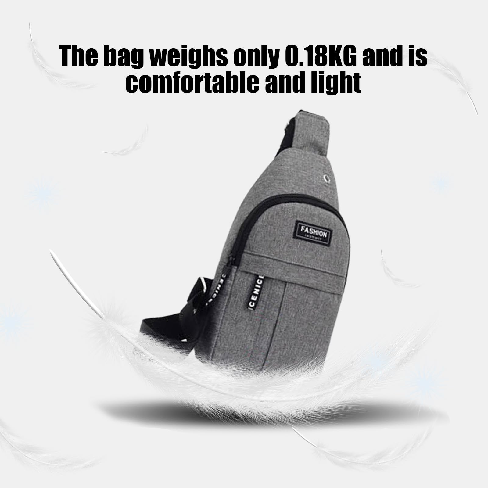 Overstock Items Clearance, Sling Bag for Women Mens, with Usb Charging Port, Small Backpack Sash Bag for Walking Hiking