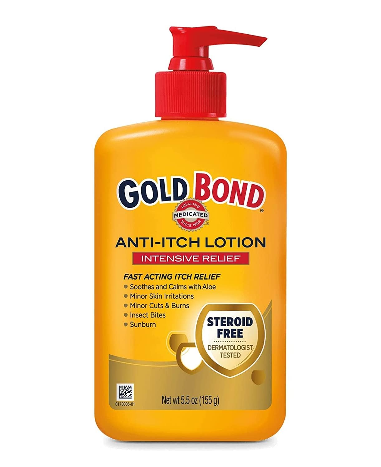 Gold Bond Anti-Itch Lotion 5.5 Ounce Pump (162ml) (6 Pack)