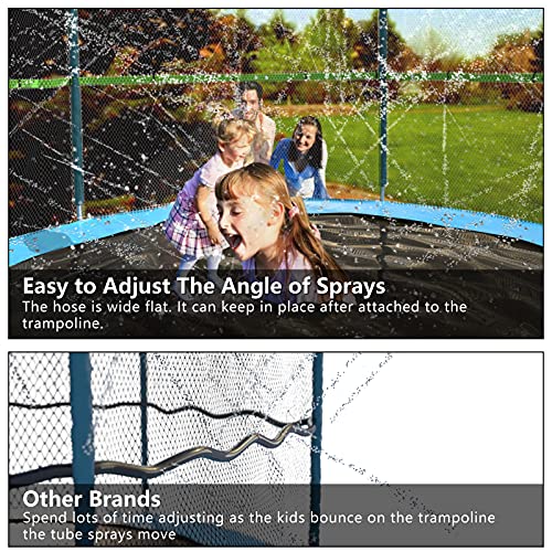 Jasonwell Trampoline Sprinkler Kids Outdside: Trampoline Accessories Waterpark Tropical Party Summer Outdoor Fun Water Games Toys Sprinklers Backyard Water Park Activity Toy for Kids Boys Girls (39FT)