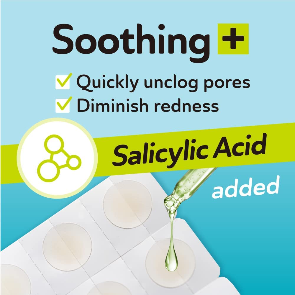 DERMA ANGEL Ultra Invisible Acne Patches Salicylic Acid Acne Patches for Cystic Acne Blemish Patches Hydrocolloid Patches Zit Patches - Day and Night Use - UPGRADED (Acne Specialist-132 Count-2 Sizes)