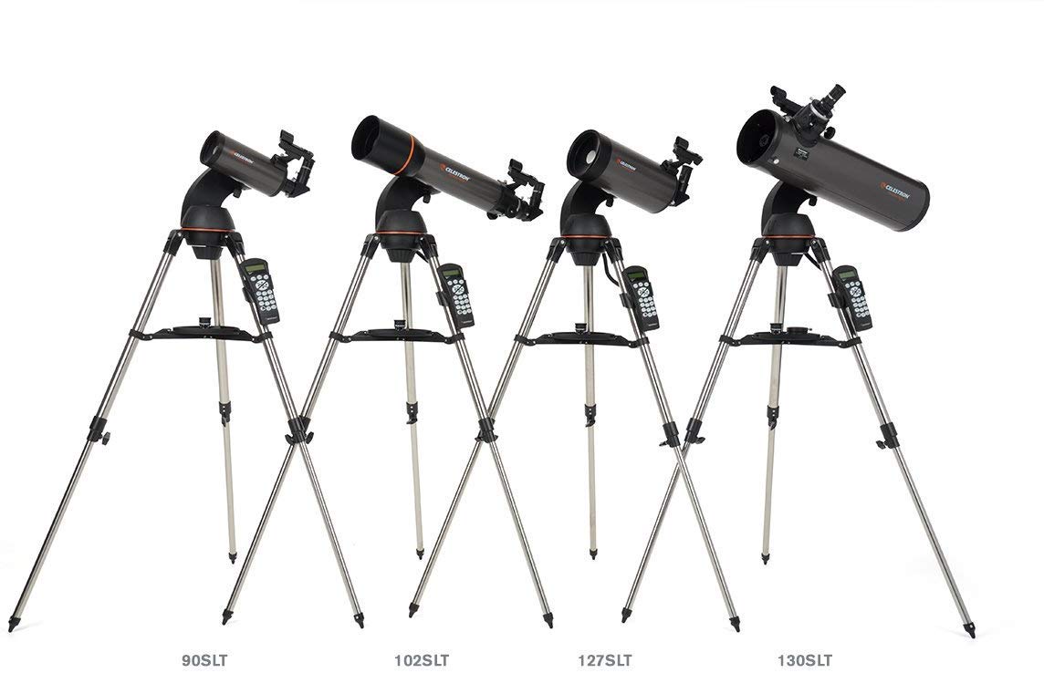 Celestron - NexStar 130SLT Computerized Telescope - Compact and Portable - Newtonian Reflector Optical Design - SkyAlign Technology - Computerized Hand Control - 130mm Aperture Grey