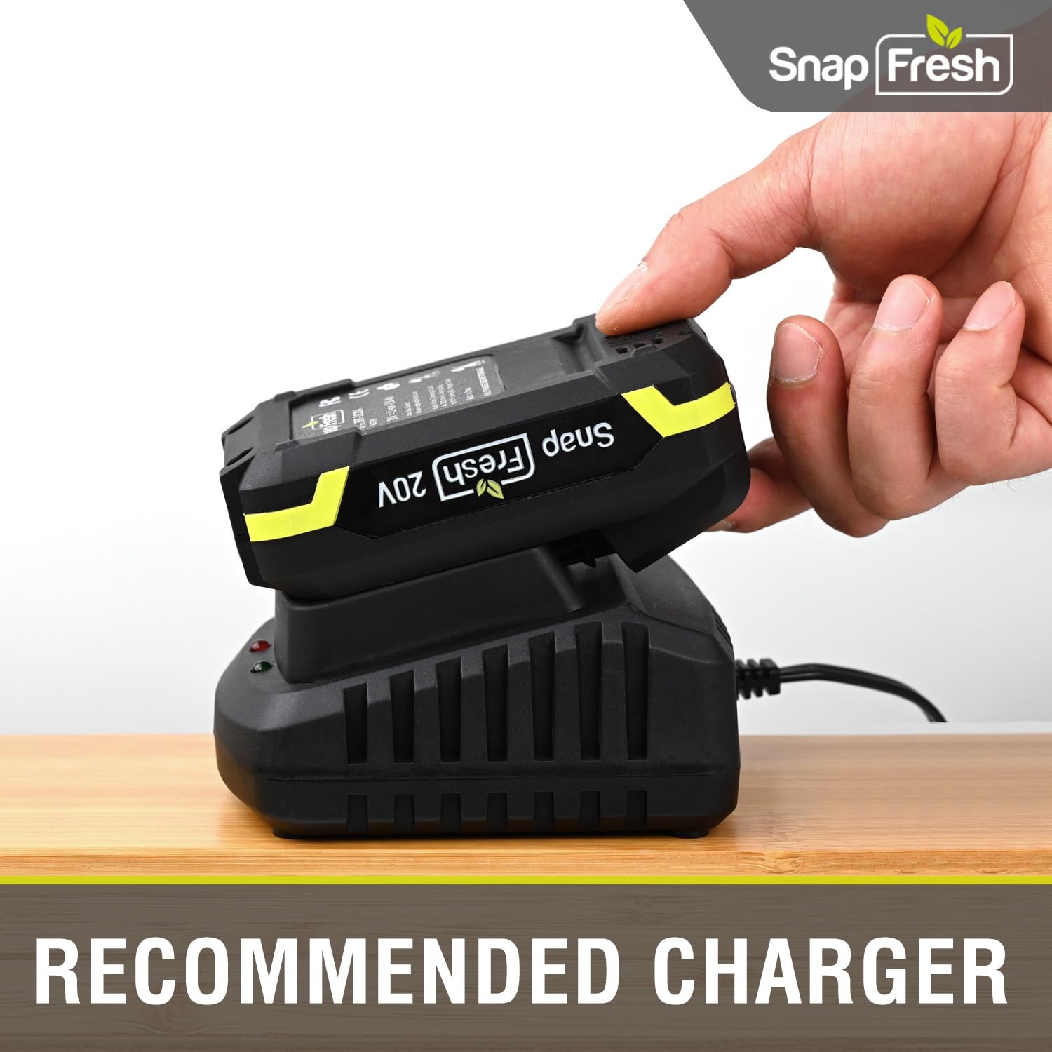 SnapFresh 20V 2.0Ah Li-ion Battery, (Not Works with Other Brands), Lithium-Ion Battery Support Fast Charging(BBT-DC20A)
