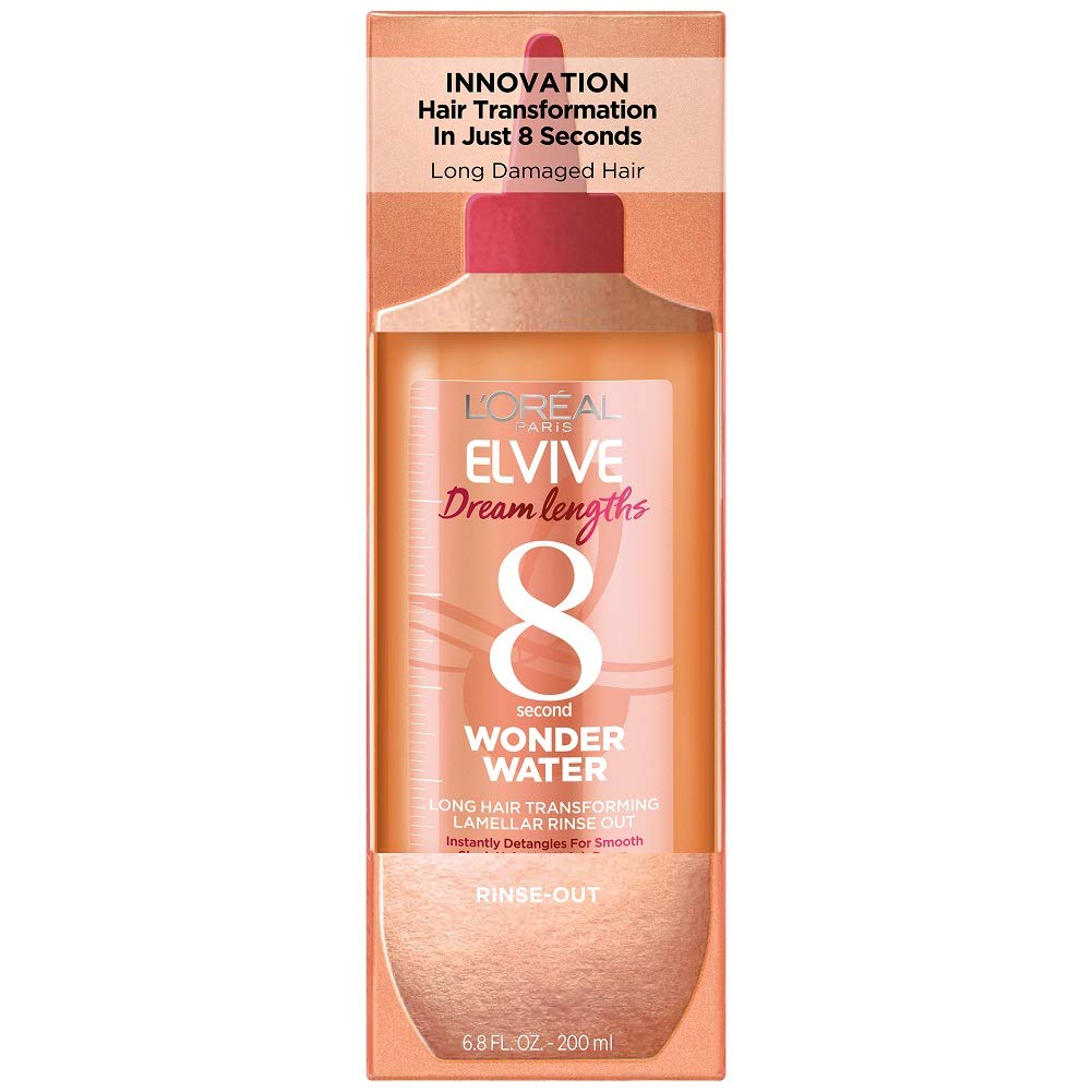 L’Oréal Paris Elvive Dream Lengths 8 Second Wonder Water Detangling Lamellar Rinse Out, 6.8 Ounce